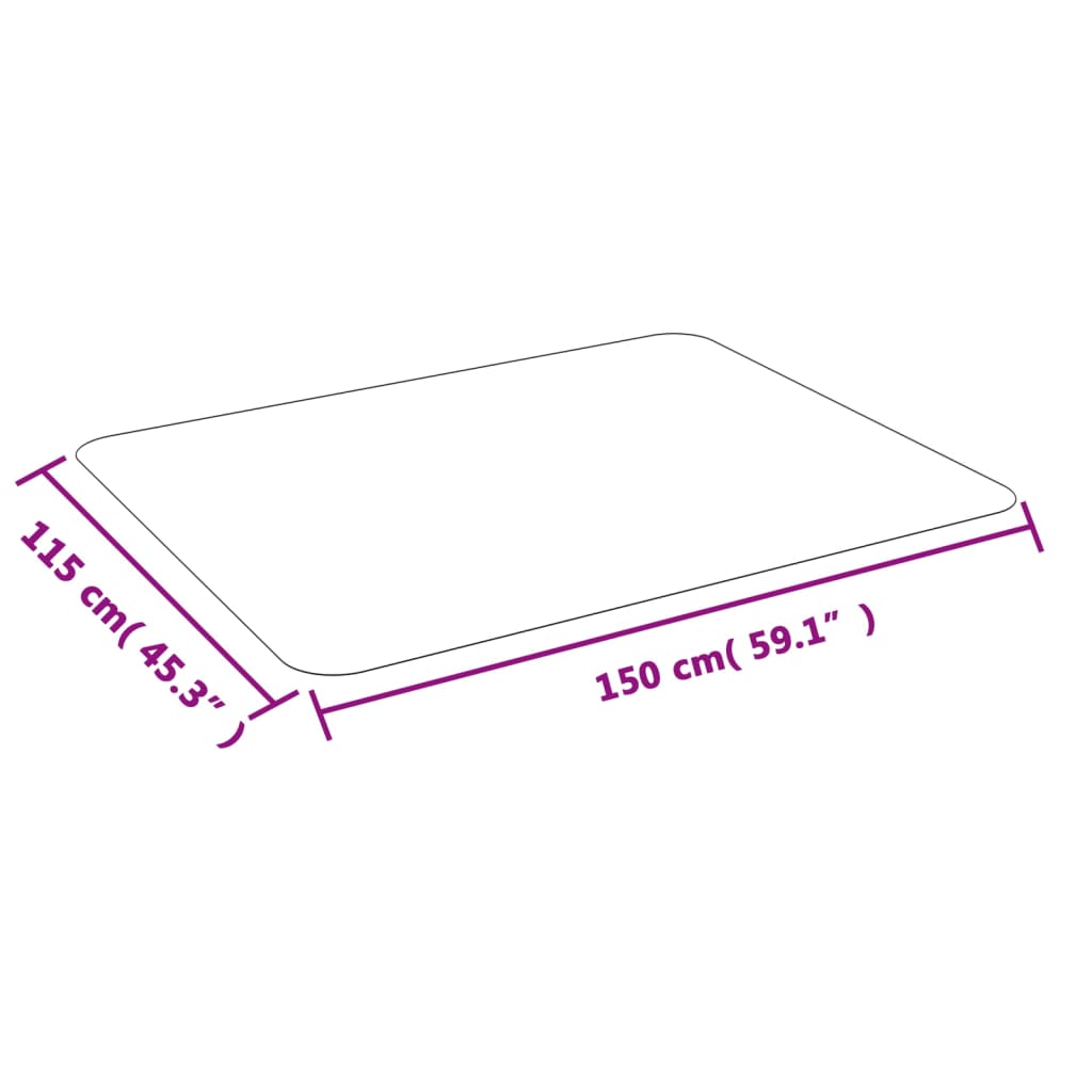 vidaXL Floor Mat For Laminate or Carpet 150x115 cm PVC 6