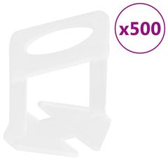 vidaXL Tile Levelling System 250 Wedges 500 Clips 3 mm 4