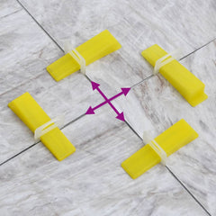 vidaXL Tile Levelling System 500 Wedges 2500 Clips 1 mm 3