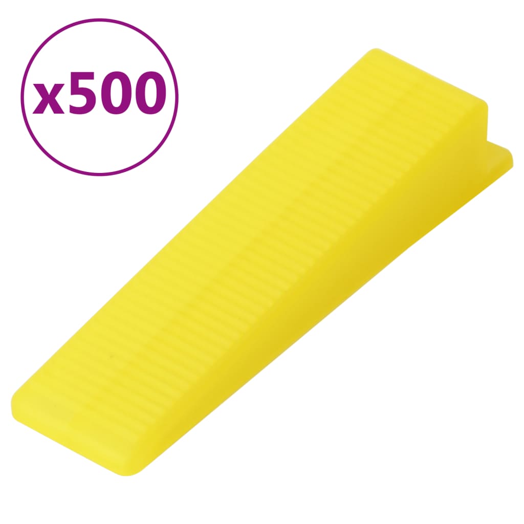 vidaXL Tile Levelling System 500 Wedges 2500 Clips 3 mm 6