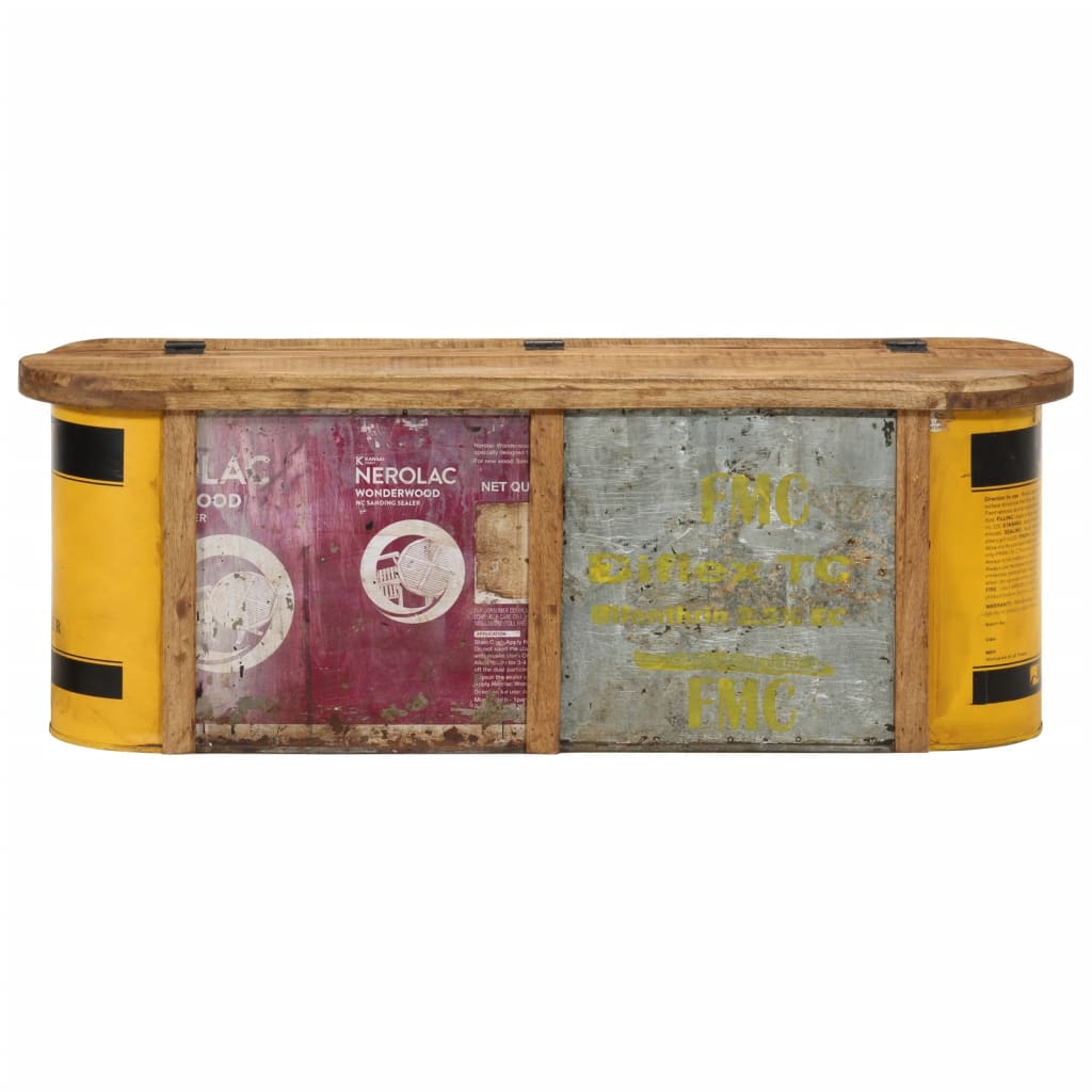 vidaXL Storage Bench/Sideboard 120x30x40 cm Solid Wood Reclaimed 3