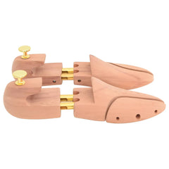 vidaXL Shoe Stretcher with Shoe Horn EU 40-41 Solid Wood Cedar 4