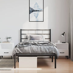 vidaXL Metal Bed Frame | Black | Steel | 100x190 cm | Metal Bed Frame 4