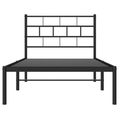 vidaXL Metal Bed Frame | Black | Powder-Coated Steel | Single | Single Bed Frame 6