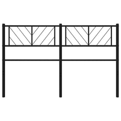 vidaXL Metal Replace Headboard Black 150 cm 4