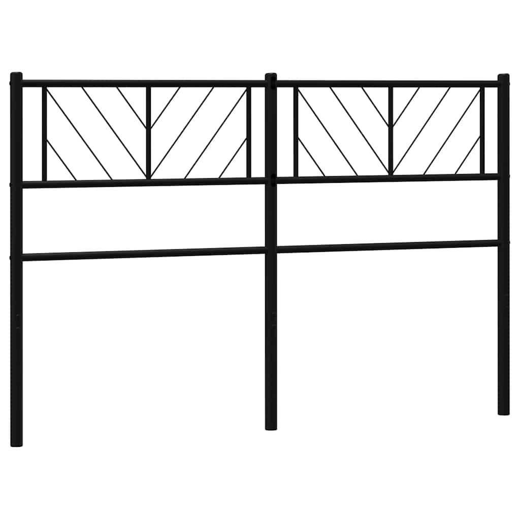 vidaXL Metal Replace Headboard Black 150 cm 6