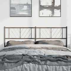 vidaXL Metal Replace Headboard Black 150 cm 1