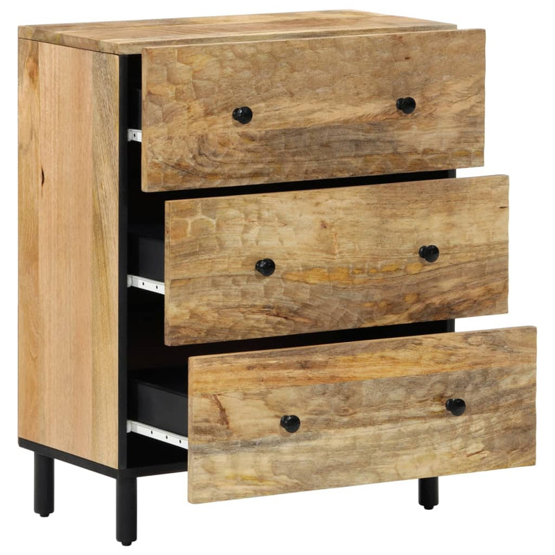 Side Cabinets 2 pcs 60x33x75 cm Solid Wood Mango