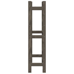 vidaXL Wine Rack for 42 Bottles Grey Solid Wood Pine 4