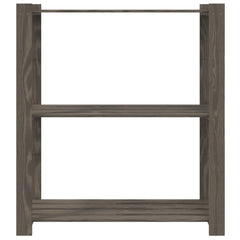 vidaXL 3-Tier Storage Rack Grey 80x38x90 cm Solid Wood Pine 3