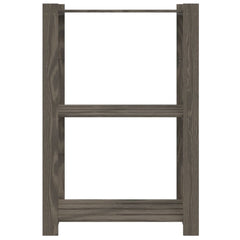 vidaXL 3-Tier Storage Rack Grey 60x38x90 cm Solid Wood Pine 3