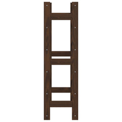 vidaXL Wine Rack for 30 Bottles Brown Solid Wood Pine 5