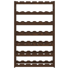 vidaXL Wine Rack for 42 Bottles Brown Solid Wood Pine 3
