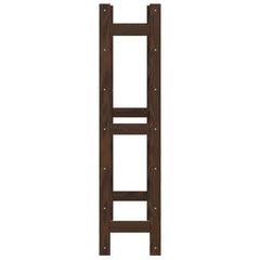 vidaXL Wine Rack for 42 Bottles Brown Solid Wood Pine 4
