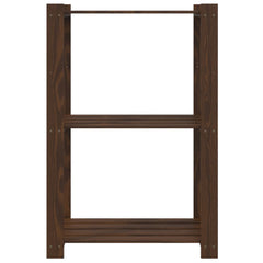 vidaXL 3-Tier Storage Rack Brown 60x38x90 cm Solid Wood Pine 3