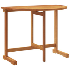 3 Piece Folding Garden Dining Set Solid Wood Acacia Half round