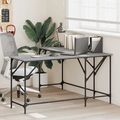 vidaXL Desk Grey Sonoma 149x149x75 cm Engineered Wood 1