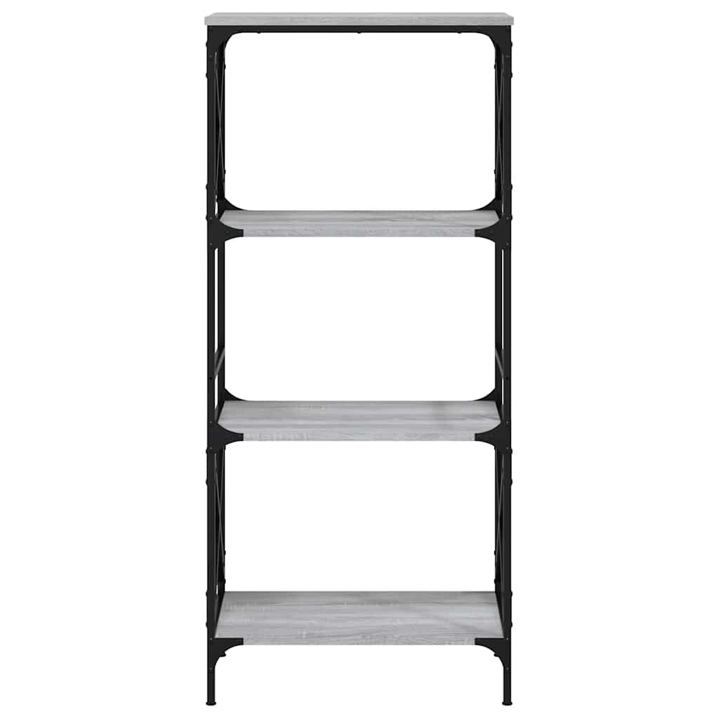 vidaXL Bookcase 4-Tier Grey Sonoma 59x35x132 cm Engineered Wood 4
