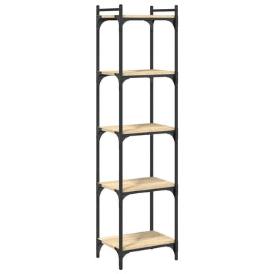 Bookcase 5-Tier Sonoma Oak 40x30x154 cm Engineered Wood