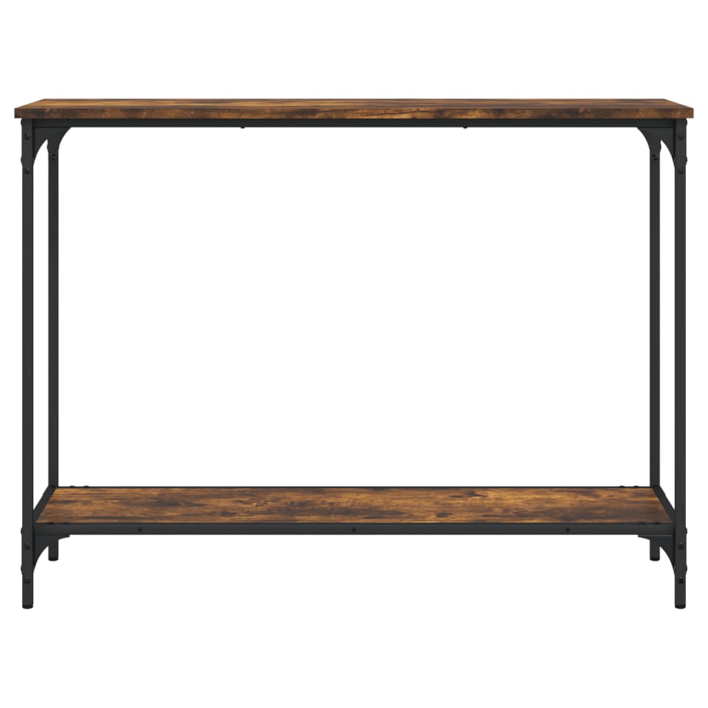 vidaXL Console Table Smoked Oak 101x30.5x75 cm Engineered Wood 4