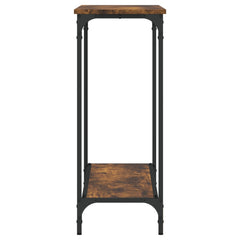 vidaXL Console Table Smoked Oak 101x30.5x75 cm Engineered Wood 5