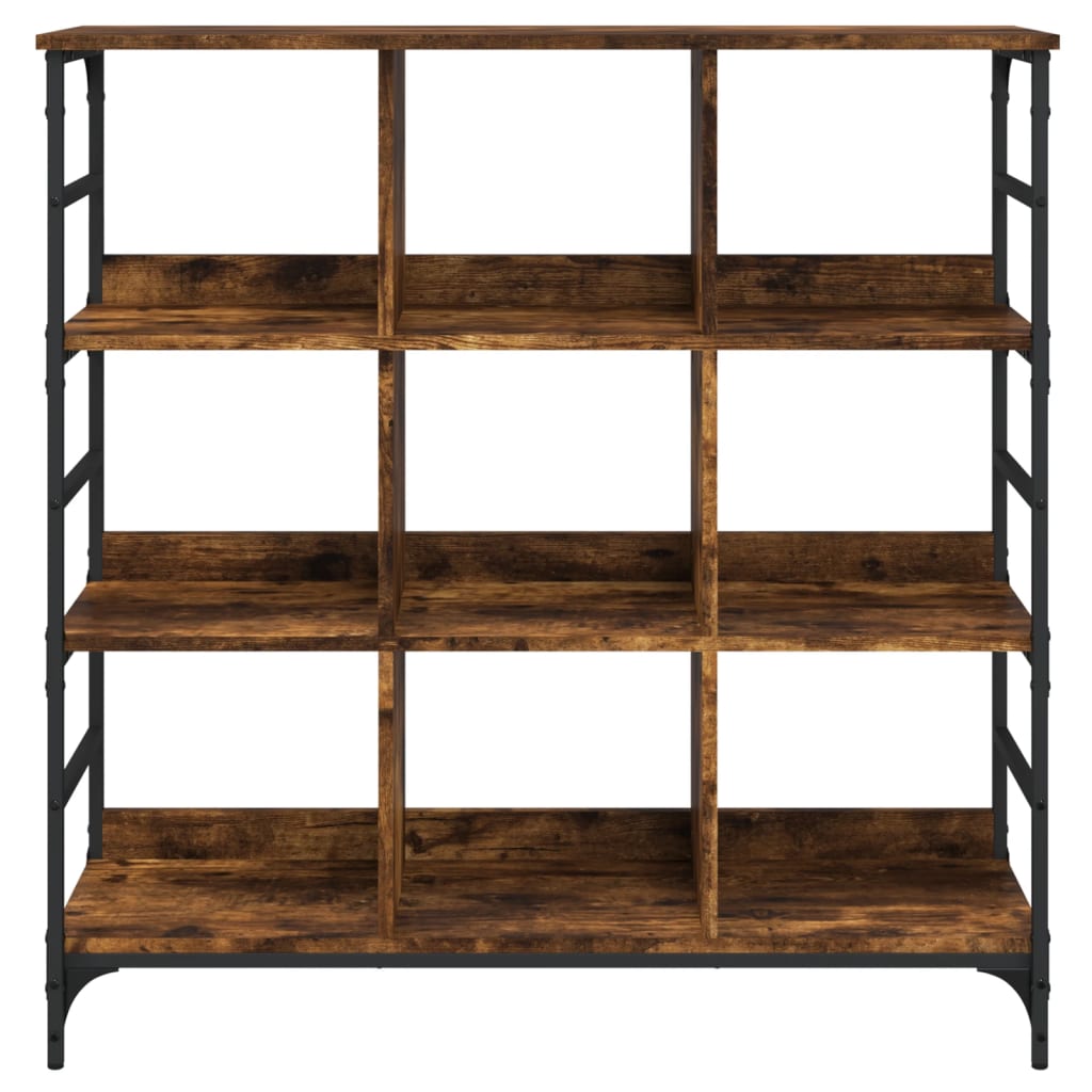vidaXL Sideboard Smoked Oak 102x32x103,5 cm Engineered Wood 4