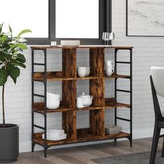 vidaXL Sideboard Smoked Oak 102x32x103,5 cm Engineered Wood 1