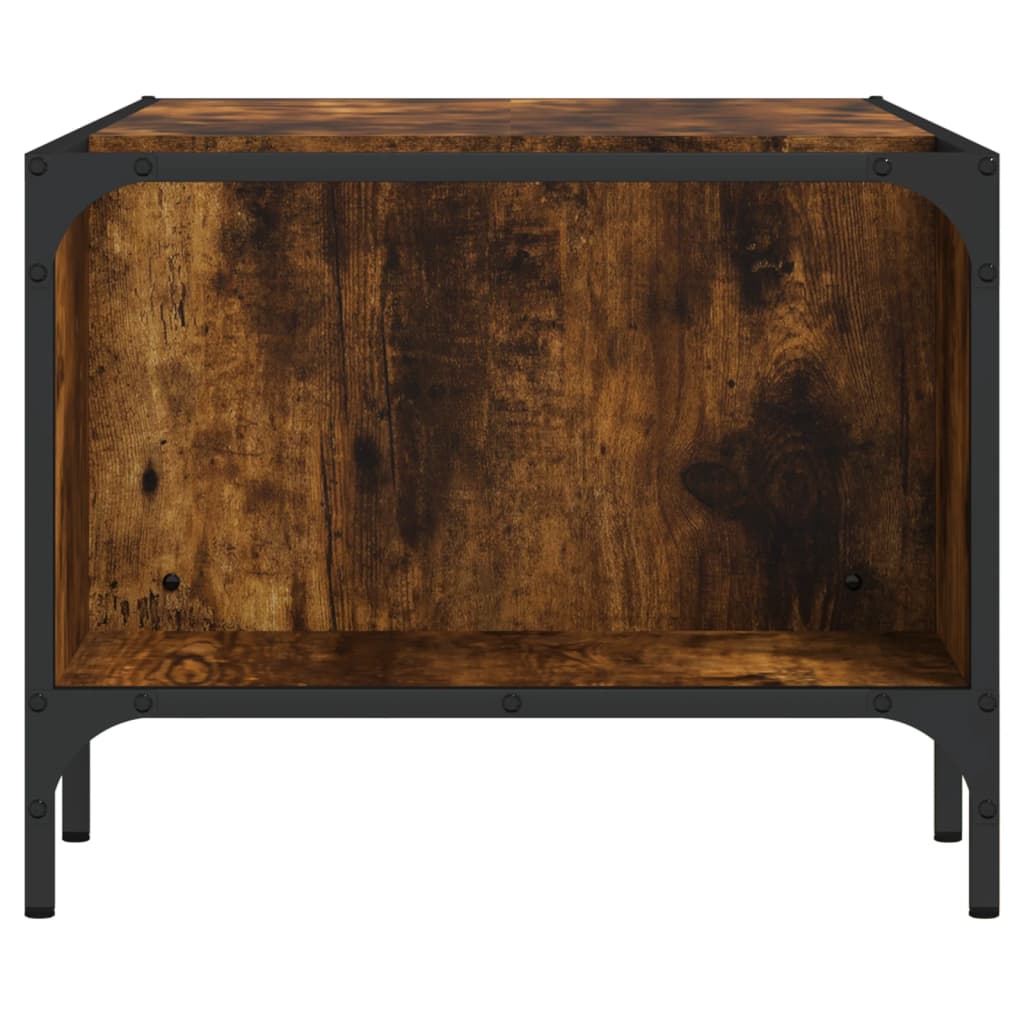 vidaXL Coffee Table with Rack Smoked Oak 100x51x40 cm Engineered Wood 5