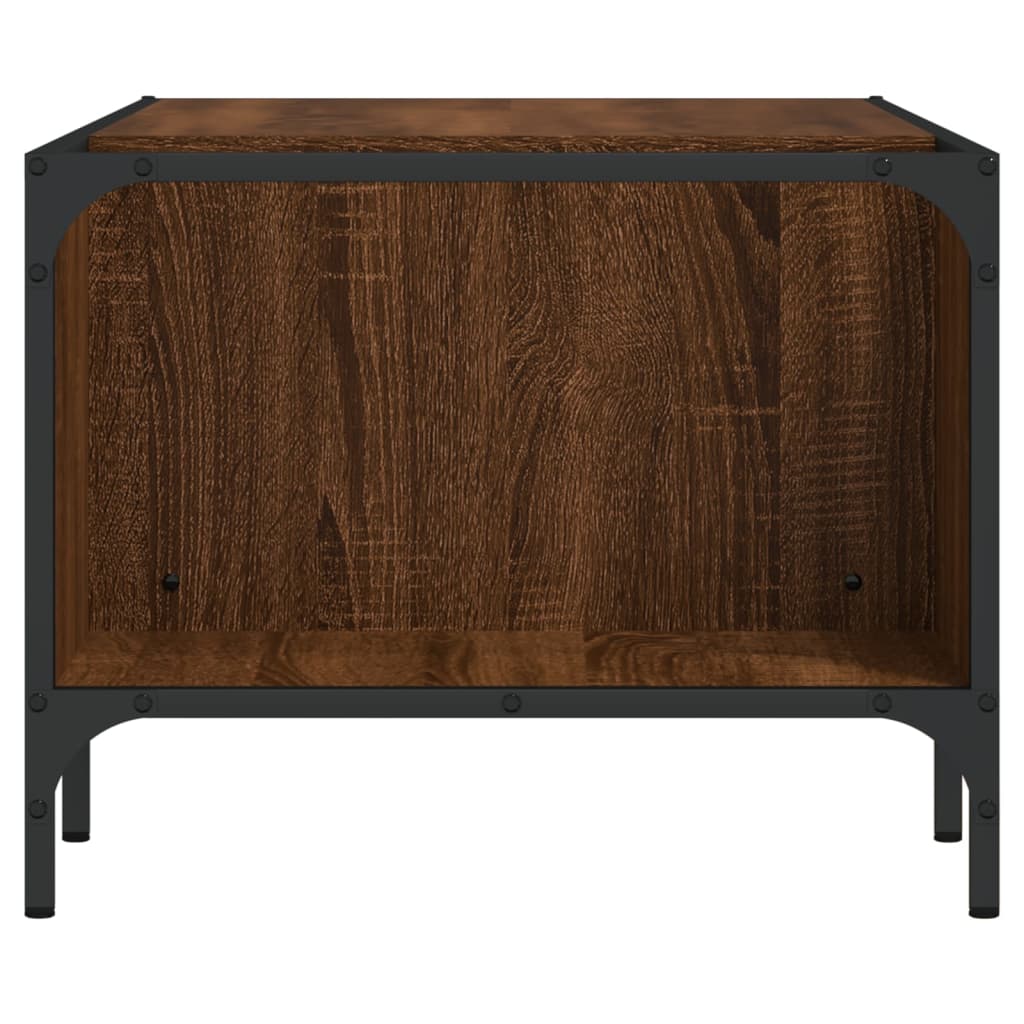 vidaXL Coffee Table with Rack Brown Oak 100x51x40 cm Engineered Wood 5