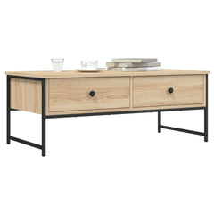 Coffee Table 101x49x39,5 cm Engineered Wood Sonoma oak