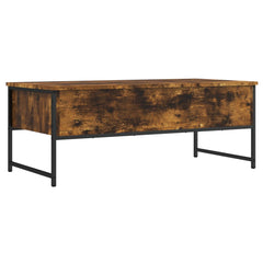 Coffee Table 101x49x39,5 cm Engineered Wood Smoked oak