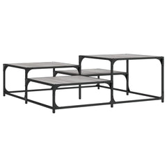 vidaXL Coffee Table Grey Sonoma 107x107x40 cm Engineered Wood 2