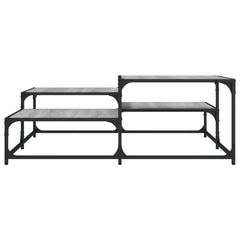 vidaXL Coffee Table Grey Sonoma 107x107x40 cm Engineered Wood 4