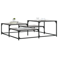 vidaXL Coffee Table Grey Sonoma 107x107x40 cm Engineered Wood 1