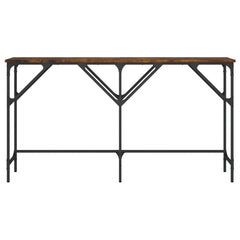 vidaXL Console Table Smoked Oak 140x29x75 cm Engineered Wood 4