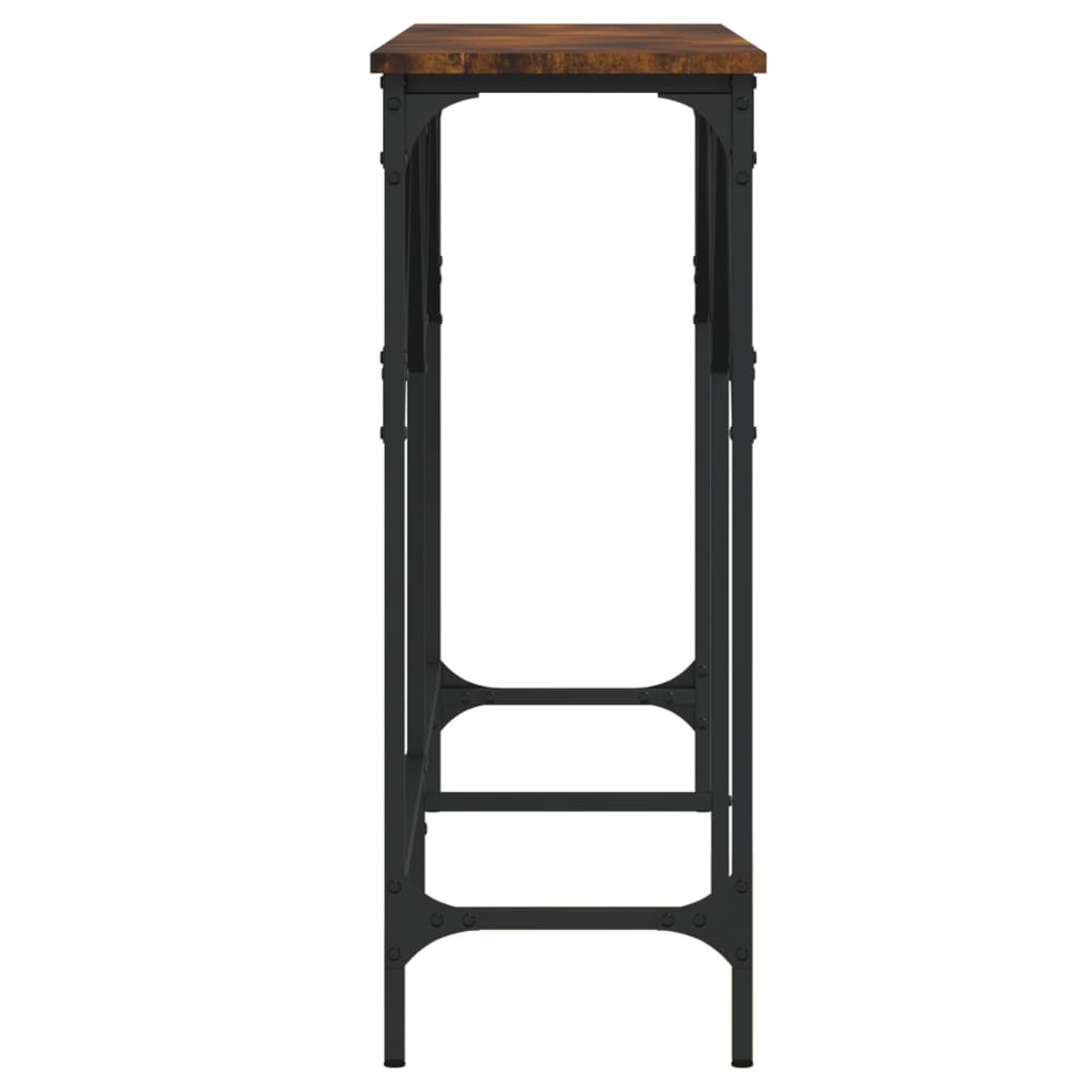 vidaXL Console Table Smoked Oak 140x29x75 cm Engineered Wood 5