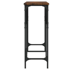 vidaXL Console Table Smoked Oak 140x29x75 cm Engineered Wood 5