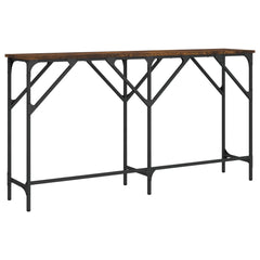 vidaXL Console Table Smoked Oak 140x29x75 cm Engineered Wood 6