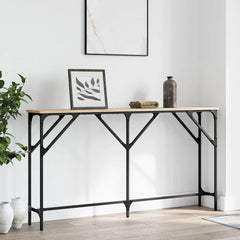 vidaXL Console Table Sonoma Oak 140x23x75 cm Engineered Wood 1