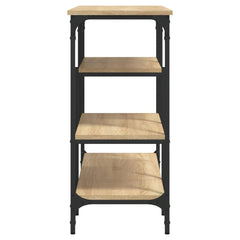 vidaXL Console Table with Shelves Sonoma Oak 100x35x75 cm 5