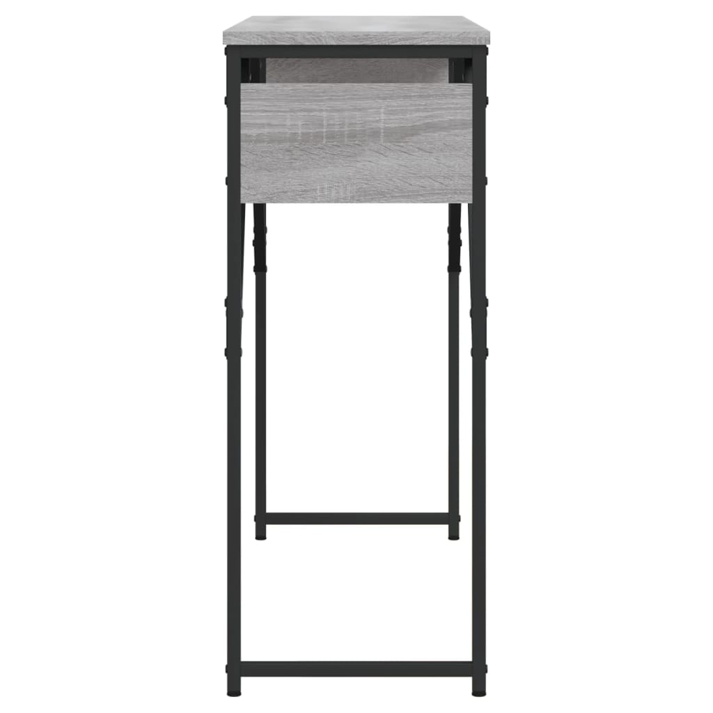 vidaXL Console Table with Shelf Grey Sonoma 105x30x75cm Engineered Wood 5