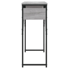 vidaXL Console Table with Shelf Grey Sonoma 105x30x75cm Engineered Wood 5