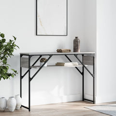 vidaXL Console Table with Shelf Grey Sonoma 105x30x75cm Engineered Wood 1