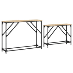 vidaXL Nesting Console Tables 2 pcs Sonoma Oak Engineered Wood 5