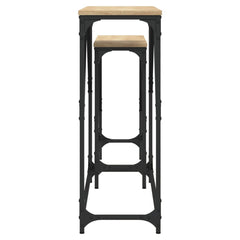 vidaXL Nesting Console Tables 2 pcs Sonoma Oak Engineered Wood 6