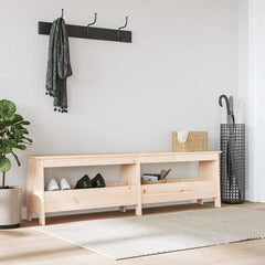Hall Bench Solid Wood Pine in Natural