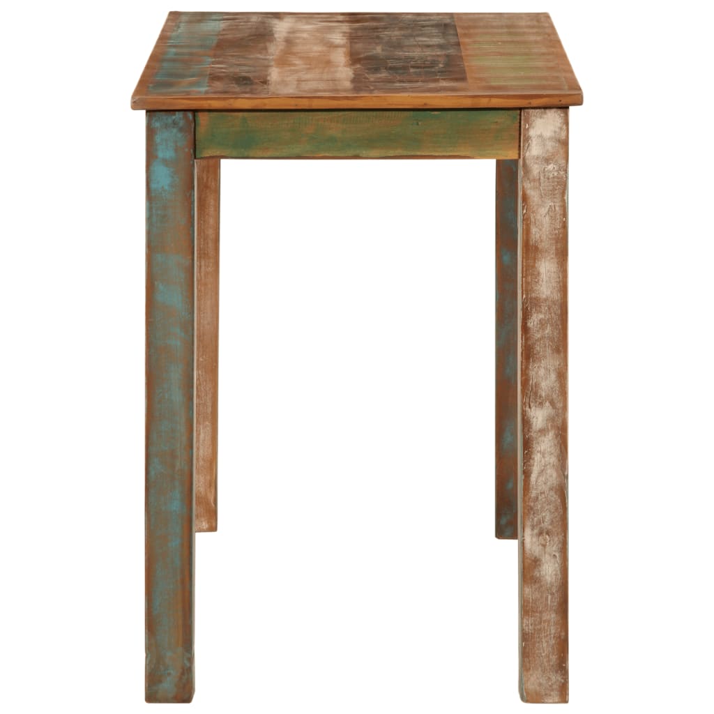 vidaXL Dining Table 110x55x76 cm Solid Wood Reclaimed 3