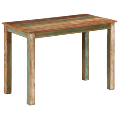 vidaXL Dining Table 110x55x76 cm Solid Wood Reclaimed 4