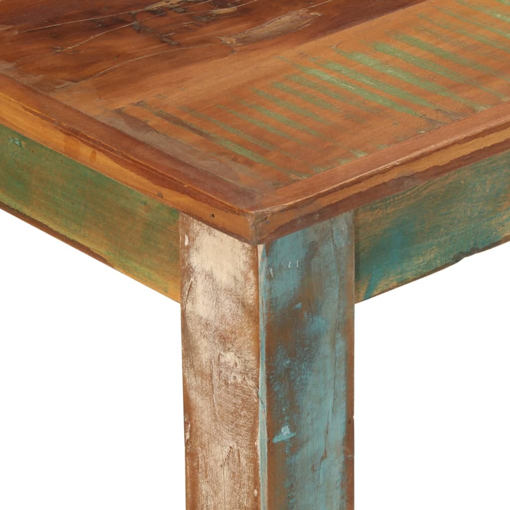 vidaXL Dining Table 110x55x76 cm Solid Wood Reclaimed 5