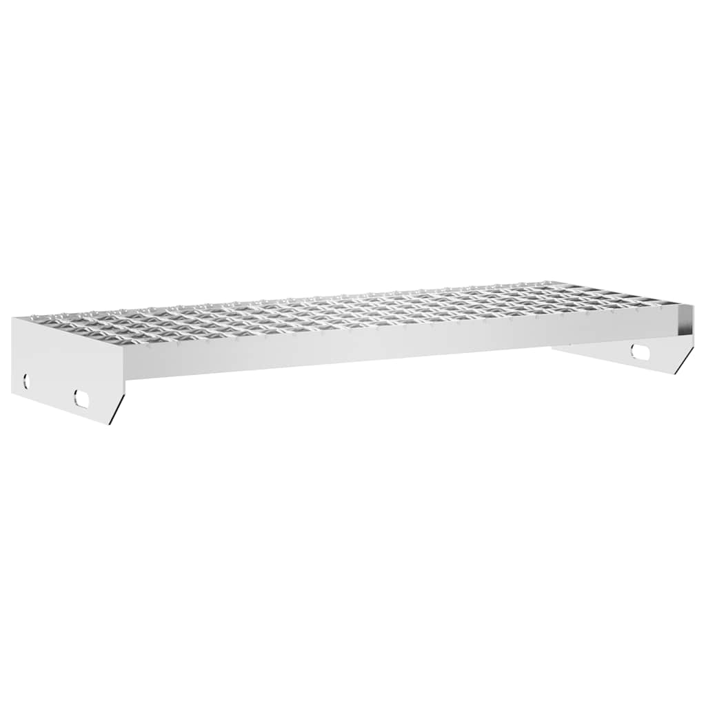 vidaXL Grate Step 60x24x7 cm Galvanised Steel 6